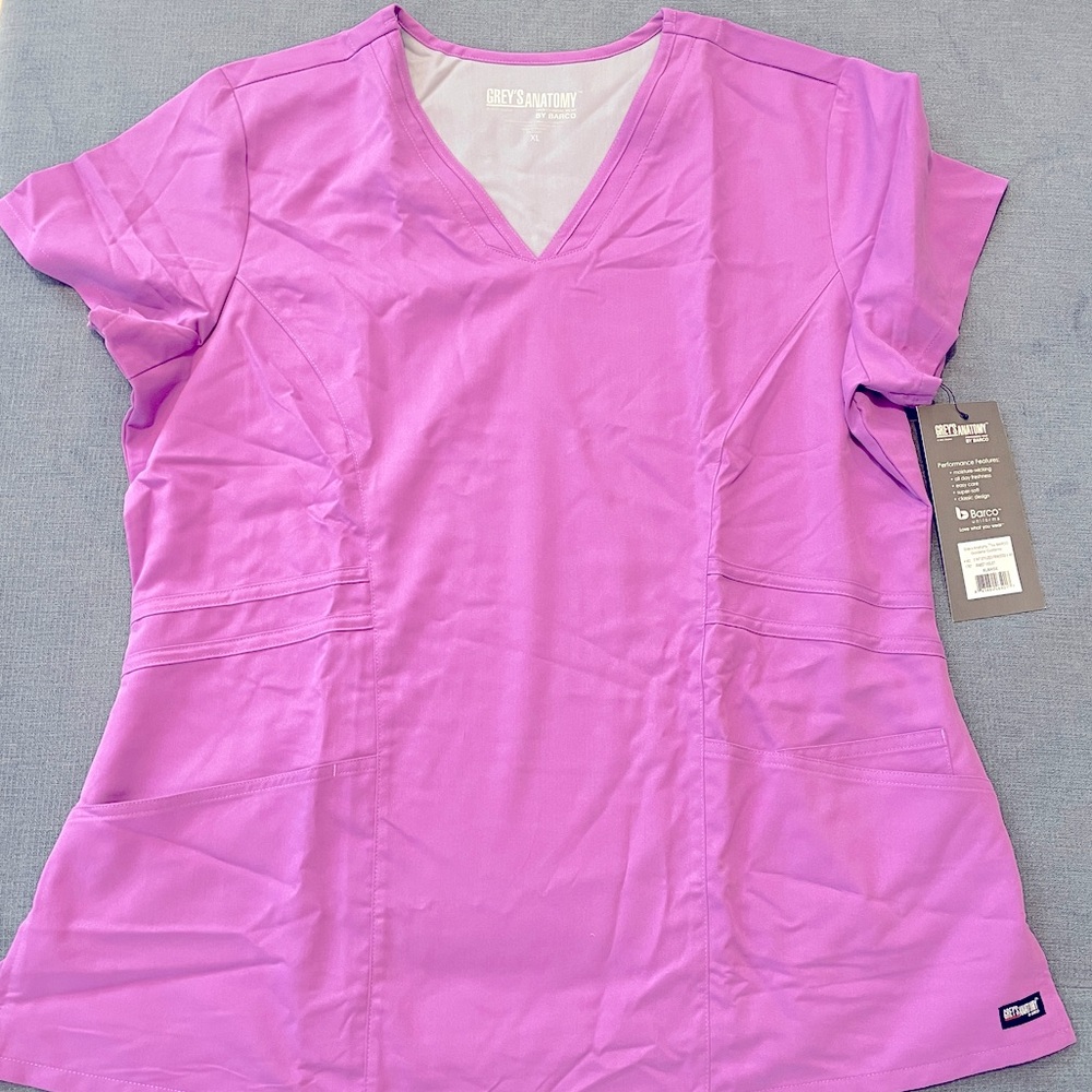 NWT Grey’s Anatomy by Barco Women's Scrub Top XL